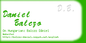 daniel balczo business card